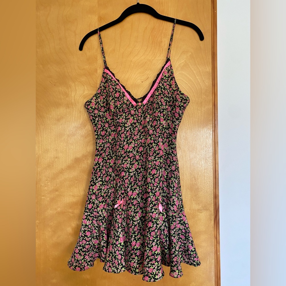 Y2K Vintage Betsey Johnson Floral Slip Dress